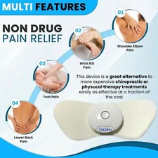 Wireless TENS Unit Back Pain Relief Massager - APP Controlled Bluetooth Muscle S