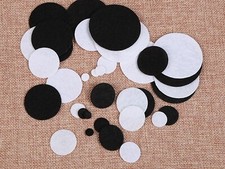 Craft DIY Felt Pads Round Fabric Pads White Patches Arts Craft 15/20/30/40/50mm