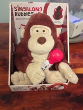 Singalong Buddies Auto Shut-Off Gorilla Karaoke, Mic Included, Plush NEW 