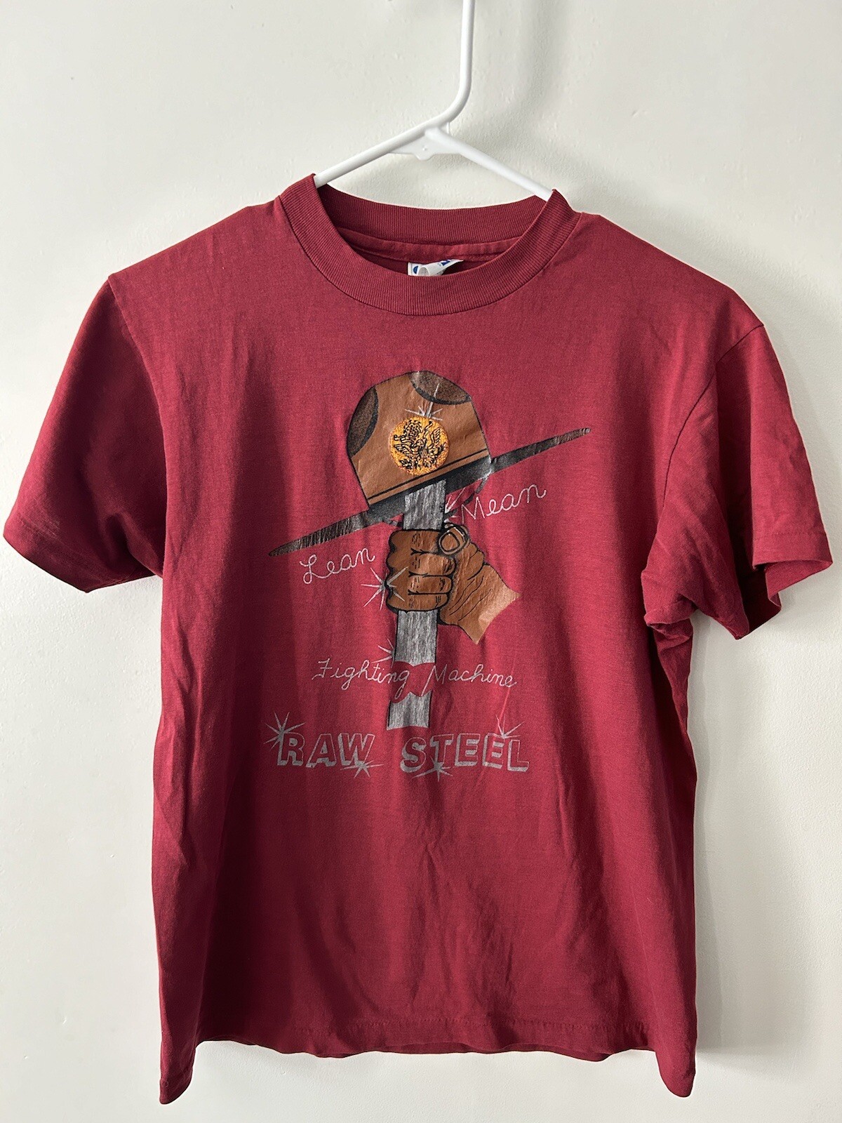 Vintage 80s Lean Mean Fighting Machine T Shirt USA Ma… - Gem