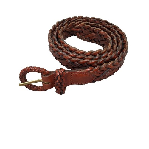 Cole Haan brown leather woven belt S s-l400.jpg main image 2