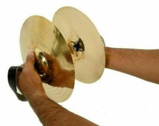 Unique Brass Manjira God Percussion Musical Instrument Hand Cymbal 10"Inch Jhanj
