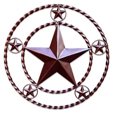 Metal Wall Star Home Décor - Heavy Duty Iron Metal Stars for Outdoor, Large T...