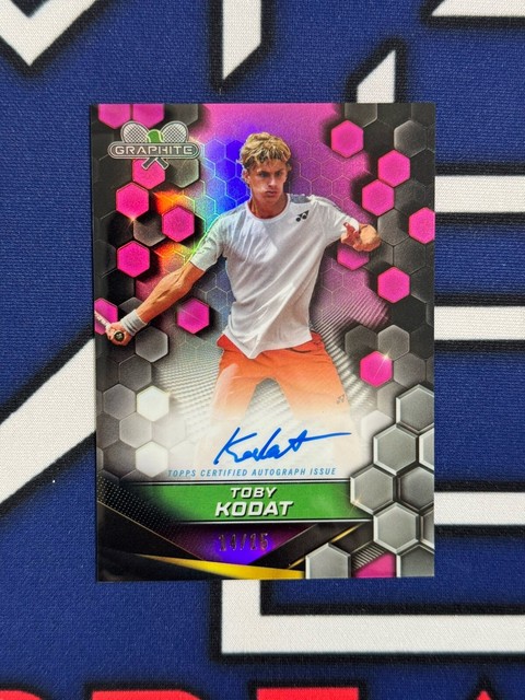 TOBY KODAT 2024 TOPPS GRAPHITE TENNIS PINK AUTO AUTOGRAPH #14/15