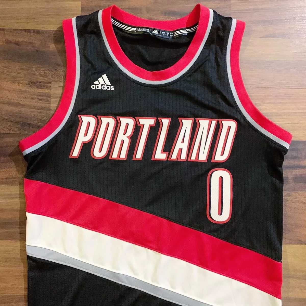 New Damian Lillard Grey Trail Blazers Men’s Small Jersey