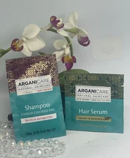 2x Arganicare Natural Haircare Hair Serum & Shampoo for Dry Damaged Hair - New
