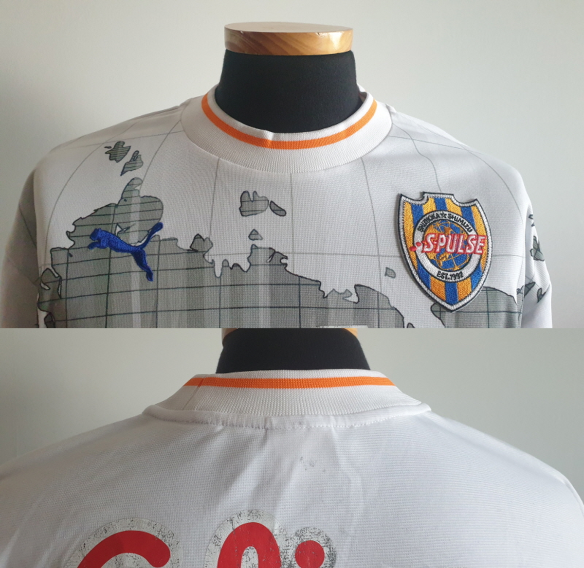 M) SHIMIZU S-PULSE SHIRT JERSEY SOCCER JAPAN FOOTBALL J H AHN