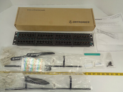 Ortronics 48 Port 110/6Port Panel C5E HD Clarity Patch T568A/B 8POS 3.55'' x 19''