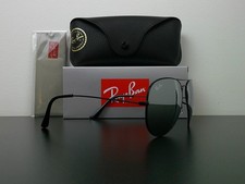 Classic Ray-Ban RB3025 G-15 Aviator Sunglasses Black Mirrored Never Worn