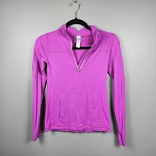 Ivivva by Lululemon Girls 10 Raspberry Pink Keep Ur Cool Half Zip Pullover