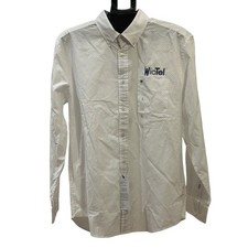 NWT Tommy Hilfiger 80's 2-ply Classic Fit Long Sleeve Button Up Shirt size L