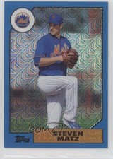 2017 Topps Silver Pack 1987 Design Chrome Blue 38/115 Steven Matz #87-SMZ 9qd