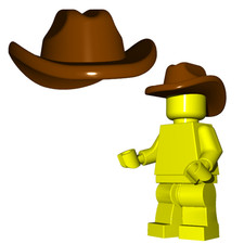 Custom Cowboy Hat for Minifigures - Western Cowboys -Pick Color- NEW