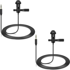 2 Pack Lavalier Microphone Compatible with DJI Mic 2  Rode Wireless Pro/Wireles