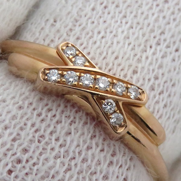 CHAUMET Ring ring Jeu de Lien diamond ring 18K Pink Gold diamond  Pink gol