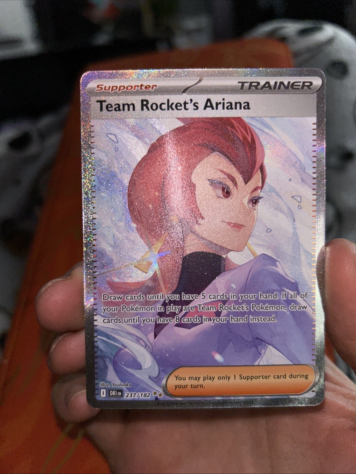 Team Rocket’s Ariana 237/182 Special Illustration Rare NM/M Condition