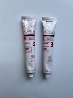 Lot of 2 L Oreal Paris Excellence Creme 3 Deep Conditioning Treatment 1.86 Oz