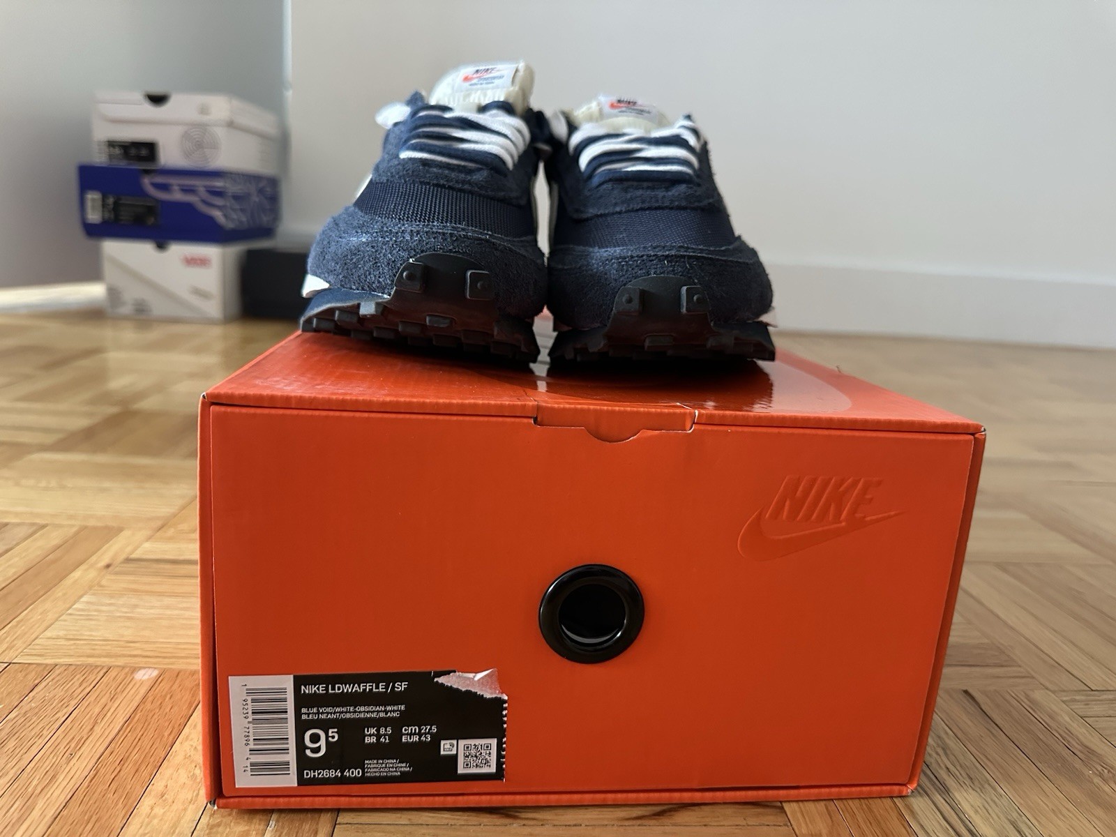 SACAI X NIKE Taglia 9 5 Nike LDV Waffle x Fragment Design x sacai blu annerito DH2684 400