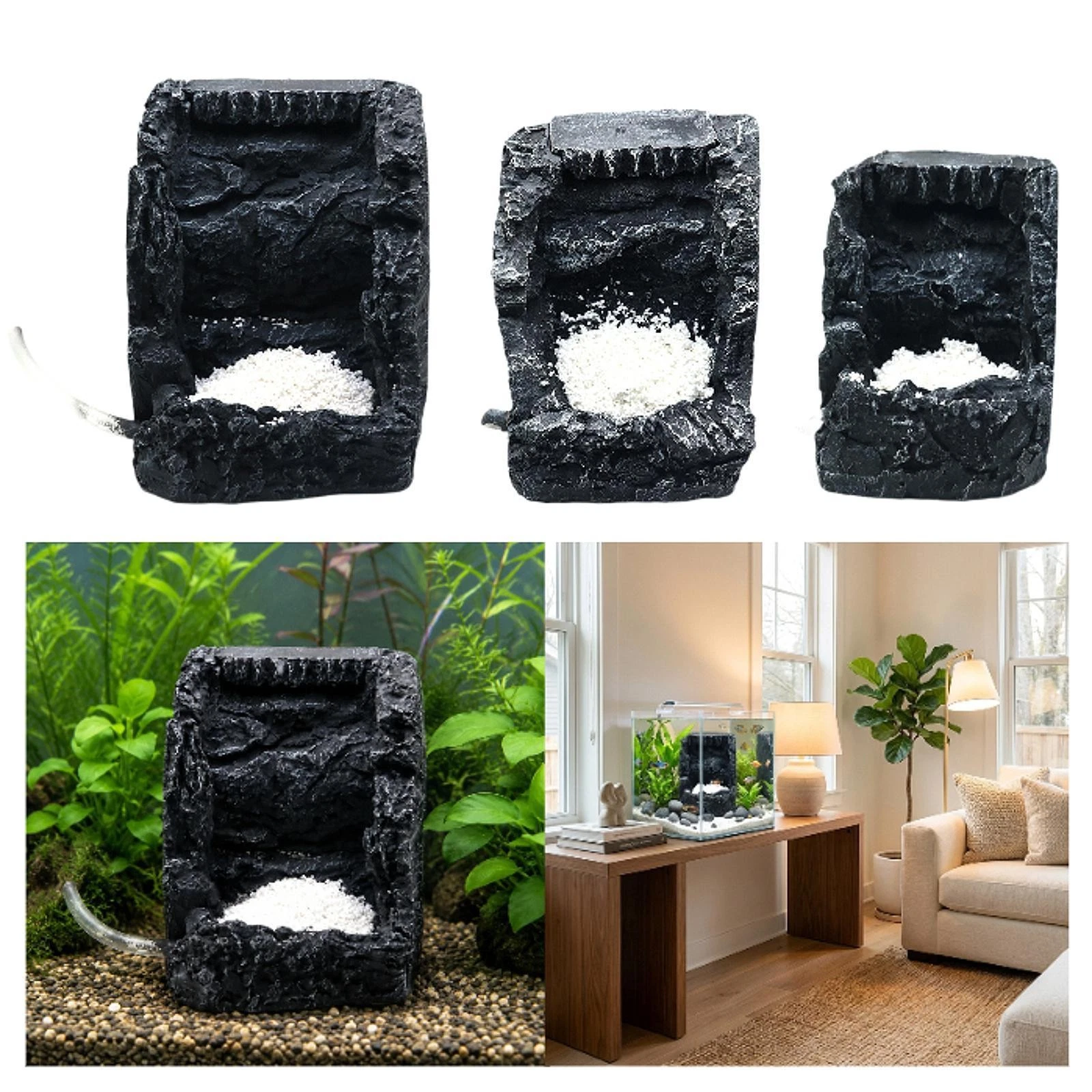 Fish Tank Accessories Hardscape Aquarium Mountain Stone for Aquarium
Opens in a new window or tab
