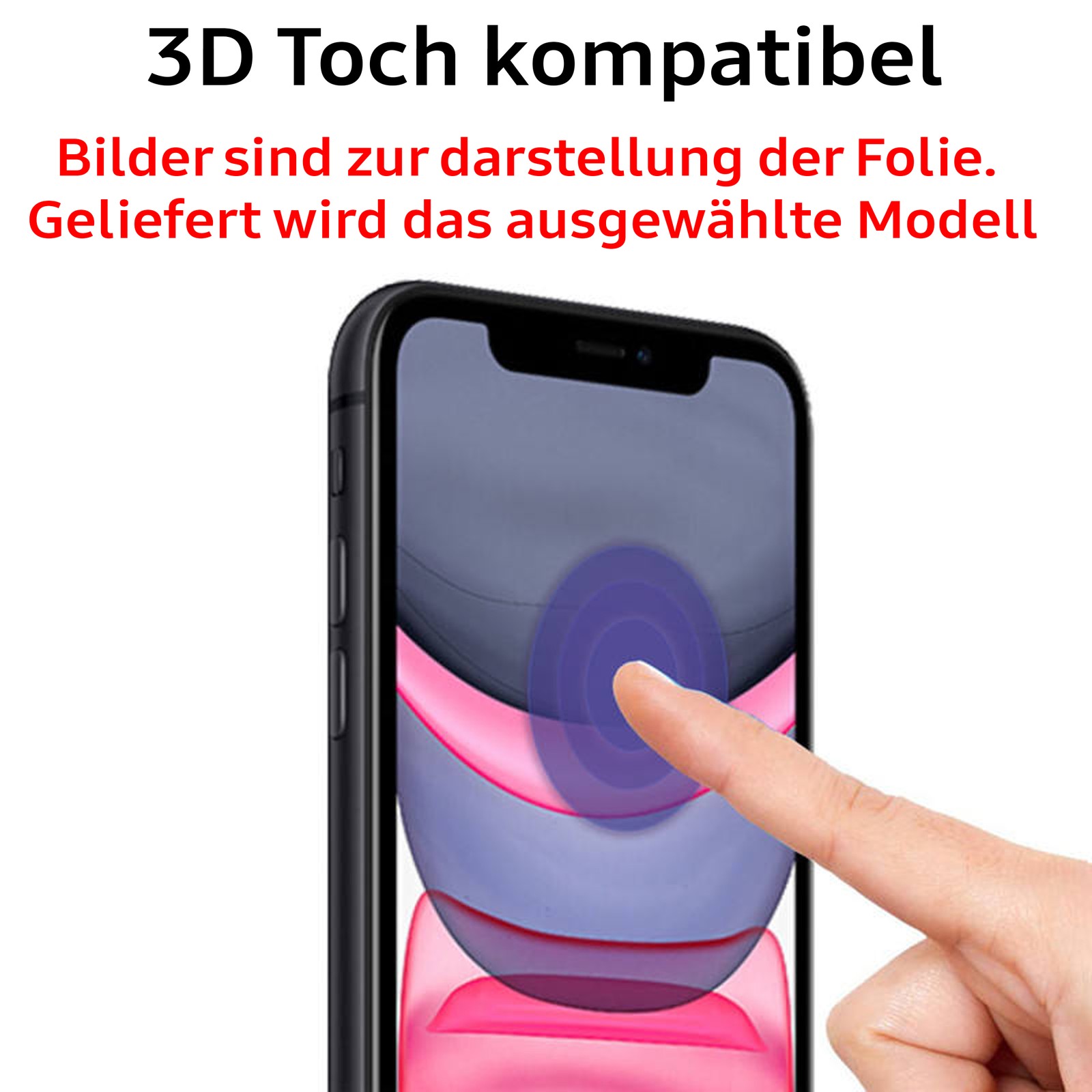 3x Panzerfolie für iPhone 16 15 14 13 12 11 8 SE XR Pro Max Mini Echt Schutzglas