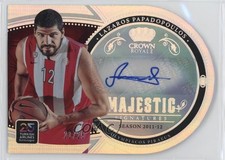 2024 Crown Royale EuroLeague Majestic Signatures 21/25 Lazaros Papadopoulos 1a07