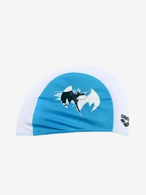 Arena Kinder Schwimmkappe Super Hero Cap Kids Batman, Blau/Weiß, One size