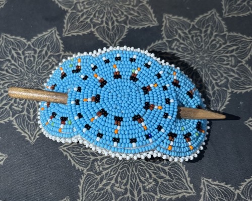 Vintage Native American Beaded Hair Barrette