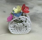 Vintage *Barbie* Accessory: White Basket Purse w/ Bouquet Superstar Era 80s Read