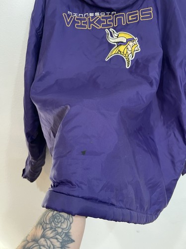 Vintage Minnesota Vikings Logo Athletic Game Day NFL Jacket Men’s Size Large - Picture 3 of 8