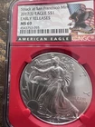 2017 $1 American Silver Eagle NGC MS69 early release Label Red Core