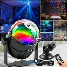 Rotating Laser Projector Stage Light LED RGB DJ Disco KTV Show Party USB Light