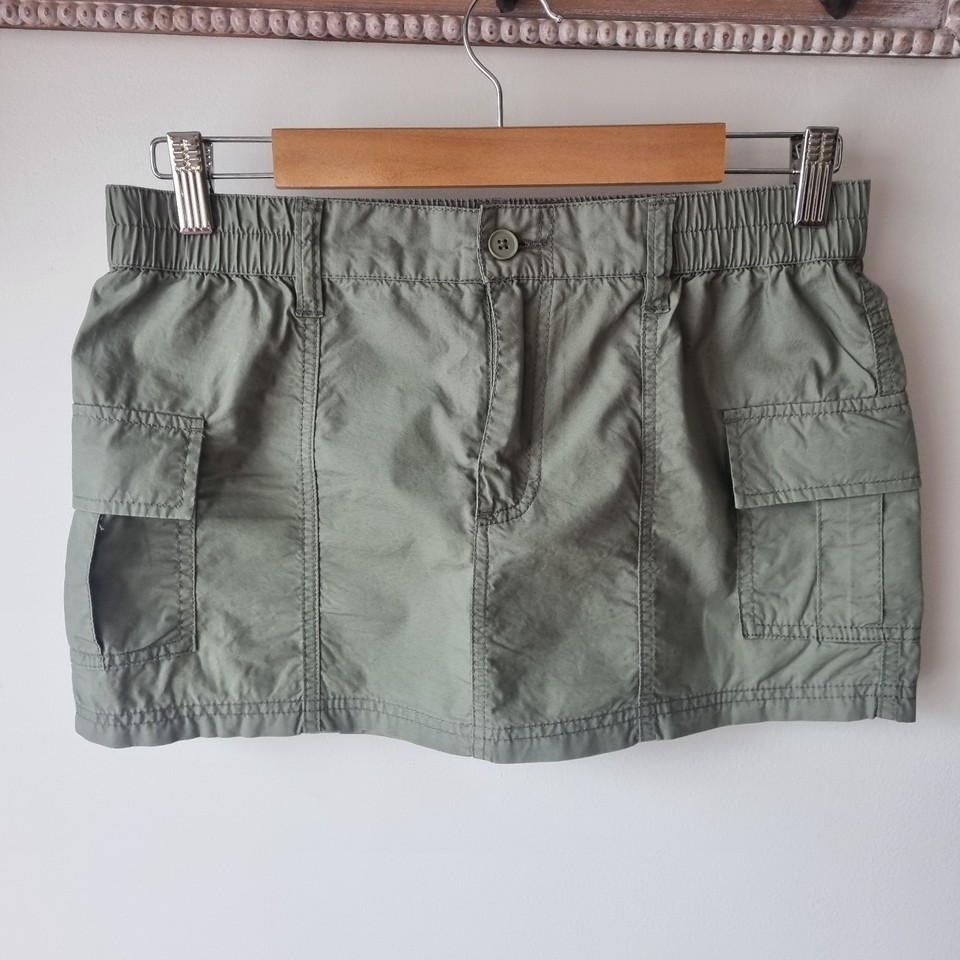LADIES SIZE 8 KAHKI GREEN SUPRE CARGO MINI SKIRT