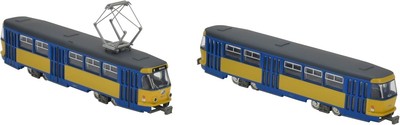 N Scale Tomytec Tatra T4/B4 Leipzig #1911 & #711 2-Unit Set NIB Streetcar Tram
