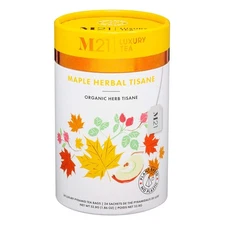 Metropolitan Tea M21 Luxury Organic Maple Herbal Tisane 24 Pyramid Bags