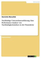 Nachhaltige UnternehmensfüHrung: Eine Performance-Analyse Von Nachhaltigkeitsind