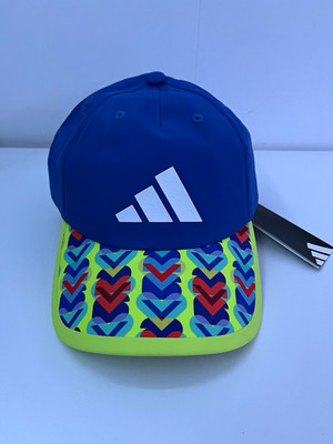adidas Unisex Adults Geometric Baseball Cap Blue/Multicolor adjustable size