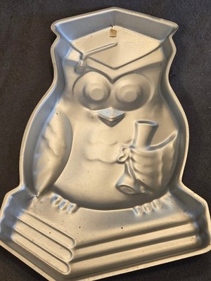Vintage AMSCAN  Mister Owl Wise Owl Graduation Cake Pan