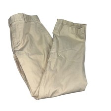 Brooks Brothers Milano Khaki Chino Pants W33 L30 Cotton Blend Slim Fit