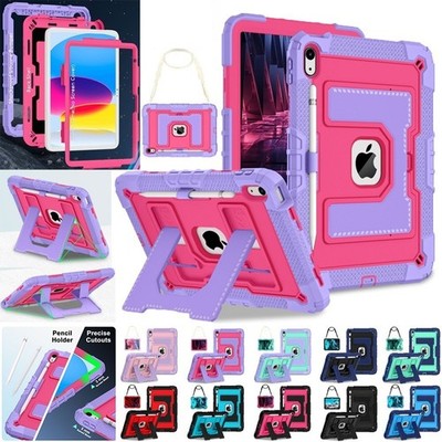 Fr iPad 7/8/9/10/11th Gen Air 2025 Mini Shockproof Heavy Duty Stand Case Cover