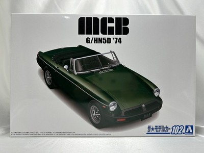 AOSHIMA The Model Car 1/24 No.102 BLMC G/HN5D MG-B MK-3 1974 Plastic Model Kit
