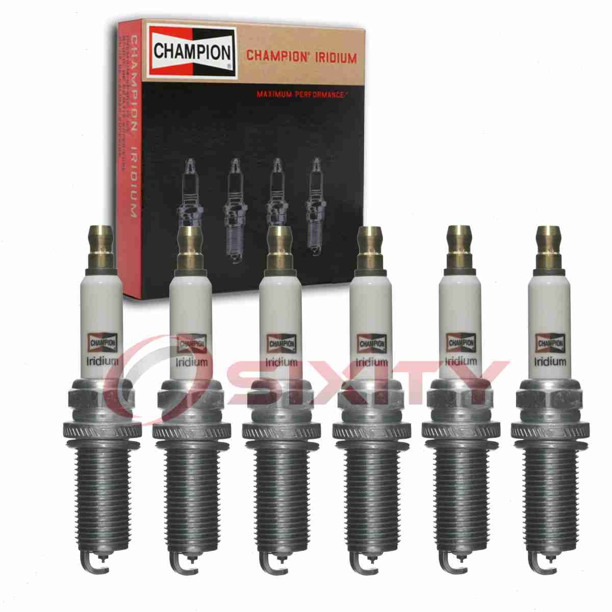 6 pc Champion Iridium Spark Plugs for 2010-2011 Saab 9-5 2.8L V6 Ignition tp