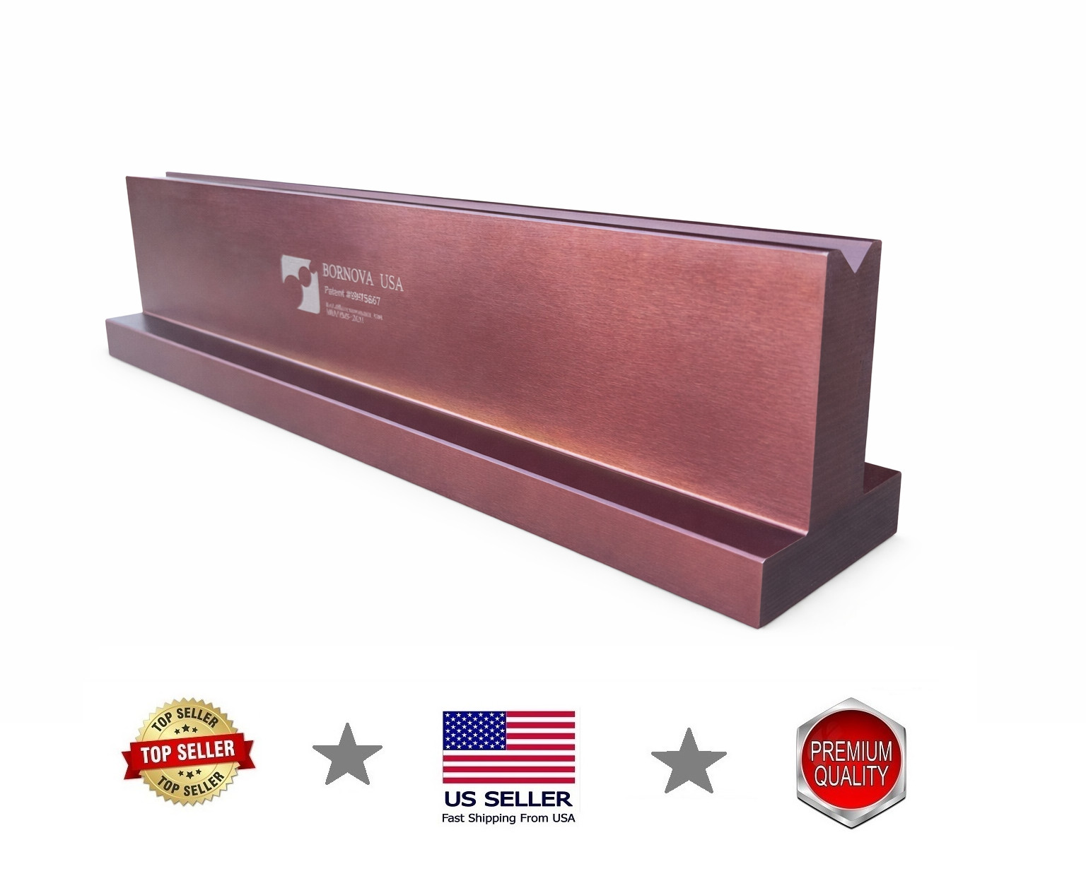 16.33" European Type Press Brake T-Style Die with 0.625" V Opening