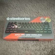SteelSeries Apex Pro Mini Wireless Keyboard Adjustable Switches USB-C Black