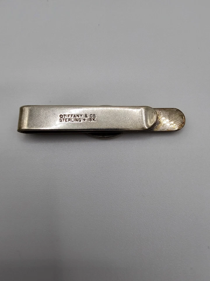 tiffany co tie clip .925 18k - Image 2 of 2