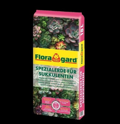 Floragard Spezialerde für Sukkulenten 18 L Kakteenerde torfreduziert Dünger