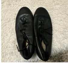 Black Lace-Up Unisex Tap Dance Shoes w/ Metal Tap Plates Toe  Heel Shockwave