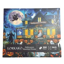 Lorkako Halloween Haunted House 1000 Piece Jigsaw Puzzle 19.5x27.5