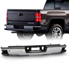 Rear Bumper Replacement For 14-18 Chevy Silverado GMC Sierra 1500 With Sensor Ho