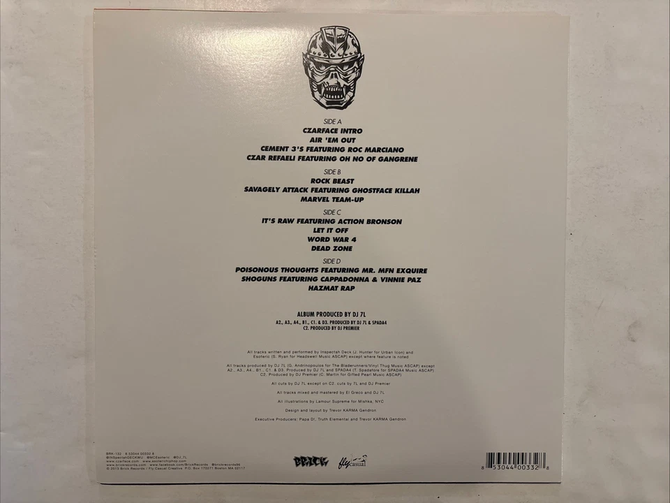 CZARFACE (VINYL 2LP) 2013 ESOTERIC + INSPECTAH DECK / 7L  RARE - NM - Image 2 of 4