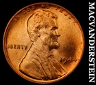 1944 Lincoln Wheat Cent - Red  Choice Gem Brilliant Unc+++++  No Reserve  #i6775